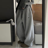 Vintage Einfarbige Baggy Jogginghose